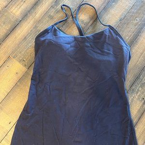 Lululemon Yoga Tank Top with Built-in Bra // Athletic Tank // Navy // Size 8